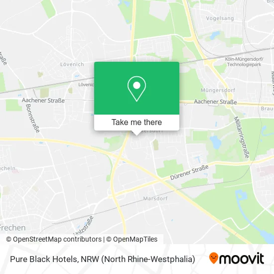 Pure Black Hotels map