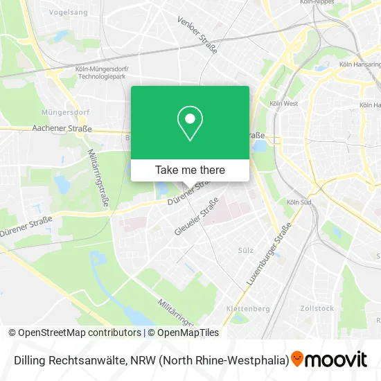 Карта Dilling Rechtsanwälte