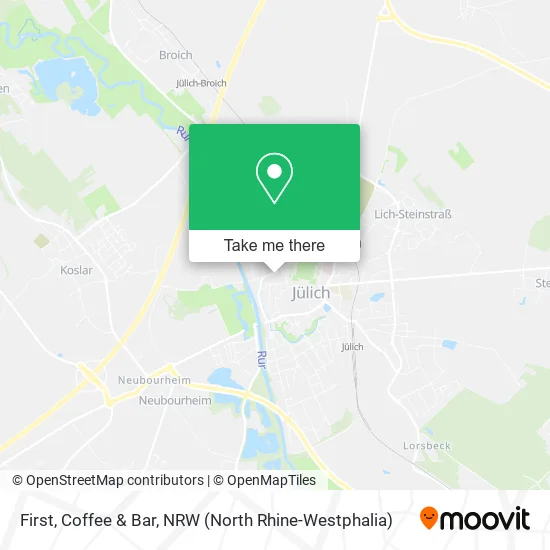 Карта First, Coffee & Bar