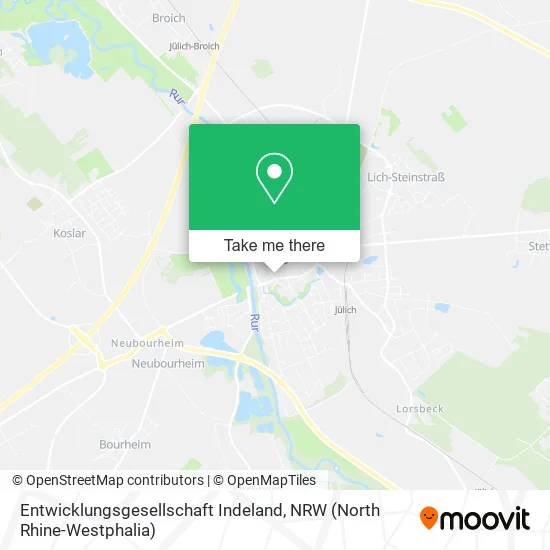 Entwicklungsgesellschaft Indeland map