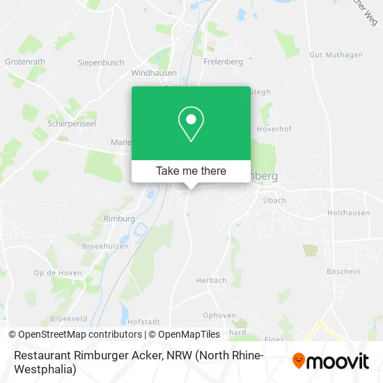 Карта Restaurant Rimburger Acker