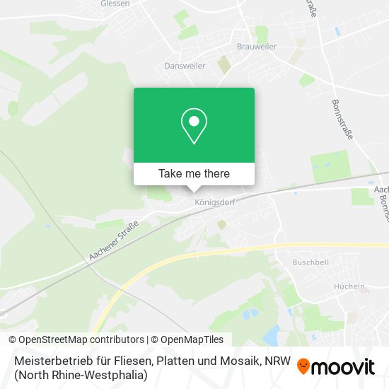Meisterbetrieb für Fliesen, Platten und Mosaik map