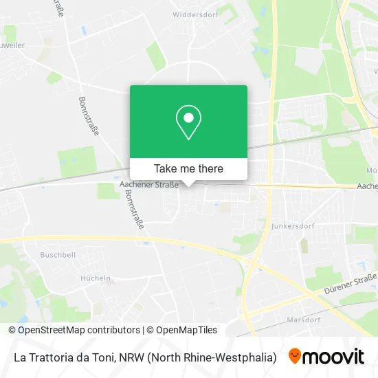 La Trattoria da Toni map