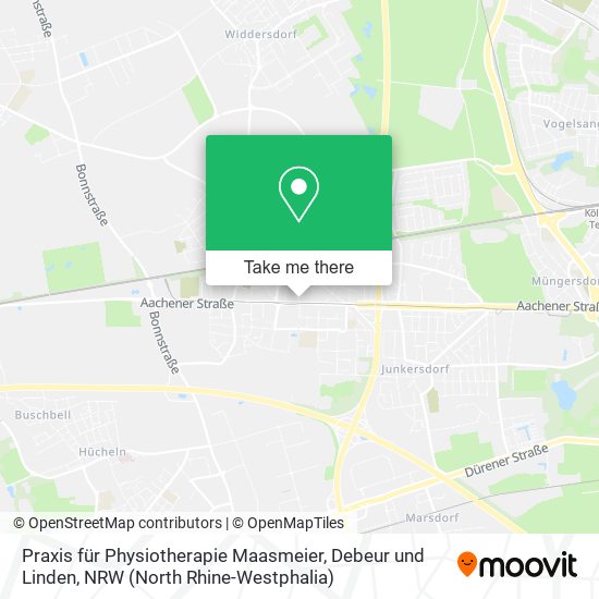 Praxis für Physiotherapie Maasmeier, Debeur und Linden map