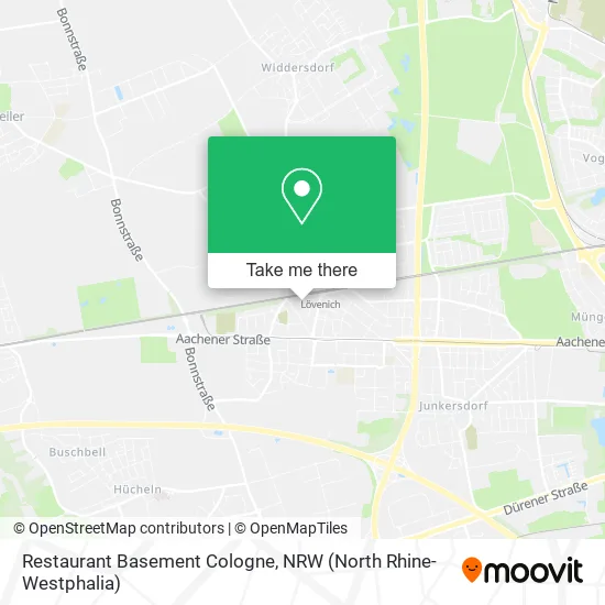 Карта Restaurant Basement Cologne