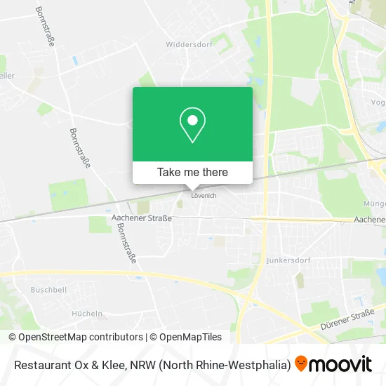 Карта Restaurant Ox & Klee