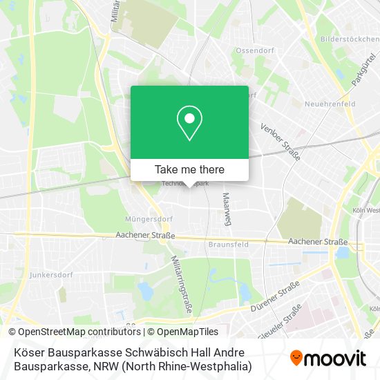 Köser Bausparkasse Schwäbisch Hall Andre Bausparkasse map
