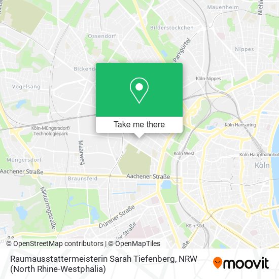 Raumausstattermeisterin Sarah Tiefenberg map