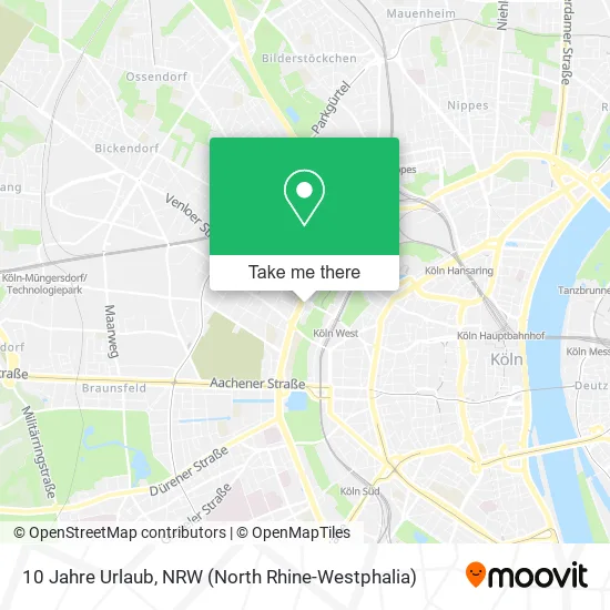 Карта 10 Jahre Urlaub