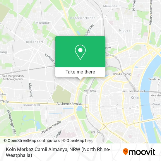 Карта Köln Merkez Camii Almanya