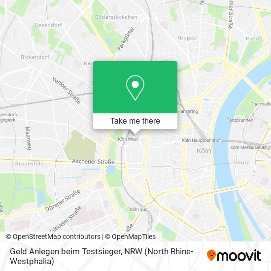 Карта Geld Anlegen beim Testsieger