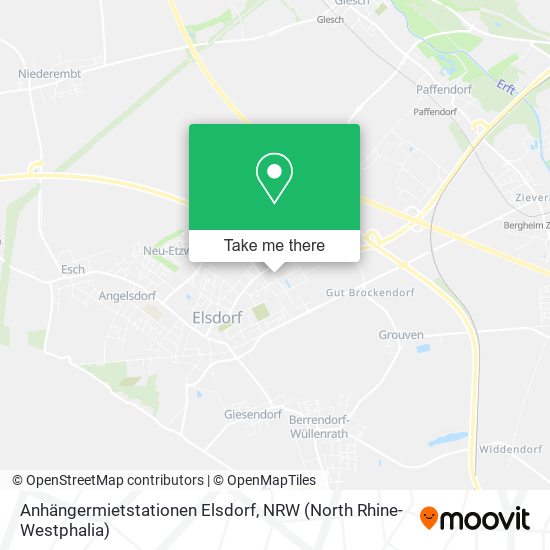 Anhängermietstationen Elsdorf map