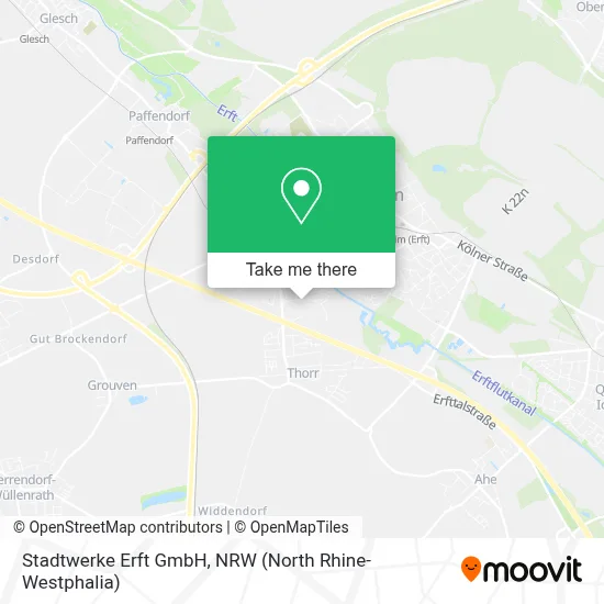 Stadtwerke Erft GmbH map
