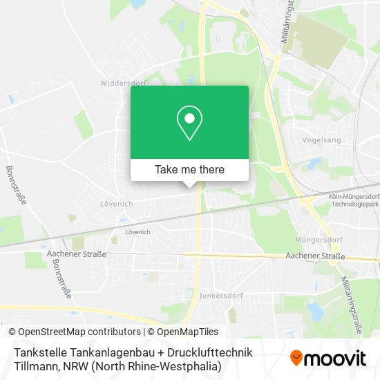 Карта Tankstelle Tankanlagenbau + Drucklufttechnik Tillmann