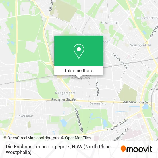 Карта Die Essbahn Technologiepark
