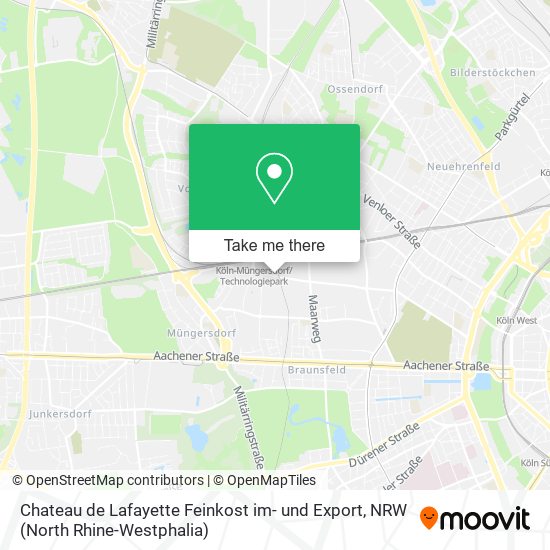 Chateau de Lafayette Feinkost im- und Export map
