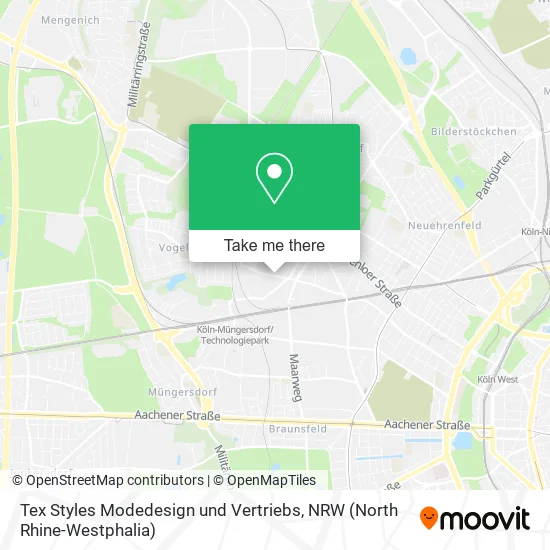 Карта Tex Styles Modedesign und Vertriebs