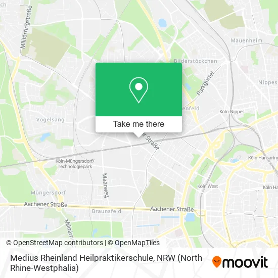 Карта Medius Rheinland Heilpraktikerschule