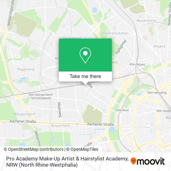 Pro Academy Make-Up Artist & Hairstylist Academy map