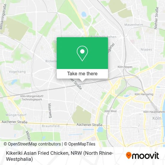 Kikeriki Asian Fried Chicken map