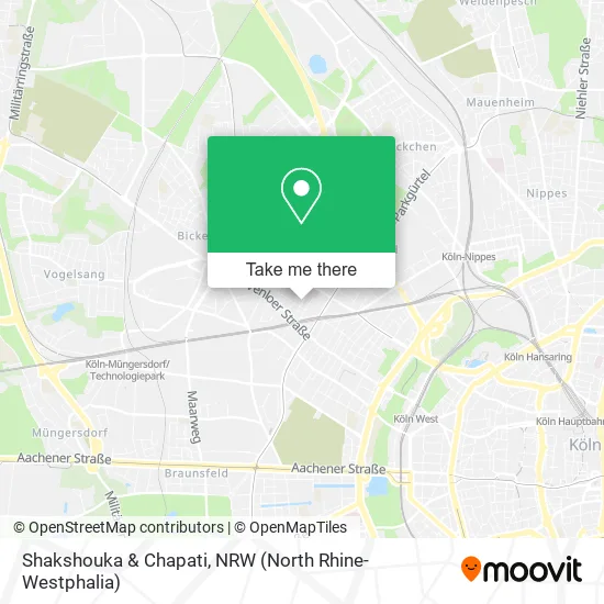 Карта Shakshouka & Chapati