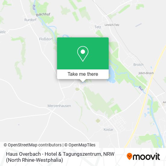 Haus Overbach - Hotel & Tagungszentrum map