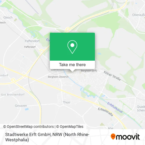 Stadtwerke Erft GmbH map