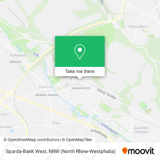 Sparda-Bank West map