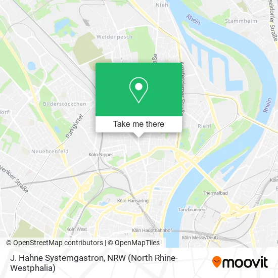 Карта J. Hahne Systemgastron