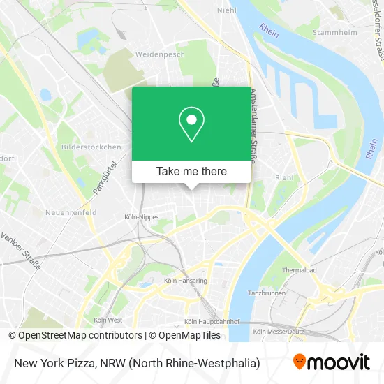 New York Pizza map