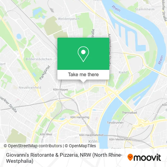 Карта Giovanni's Ristorante & Pizzeria