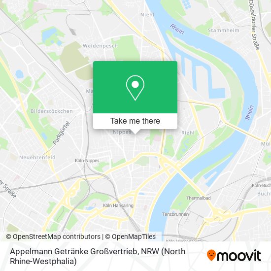 Appelmann Getränke Großvertrieb map