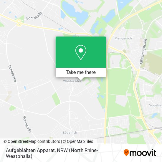 Aufgeblähten Apparat map