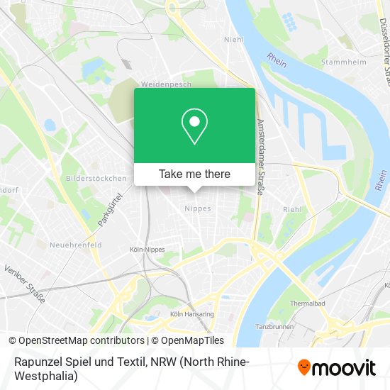 Rapunzel Spiel und Textil map