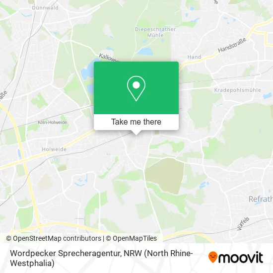 Карта Wordpecker Sprecheragentur