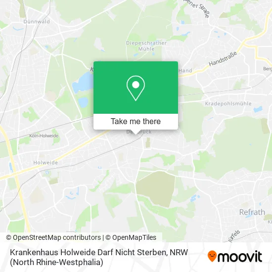 Карта Krankenhaus Holweide Darf Nicht Sterben