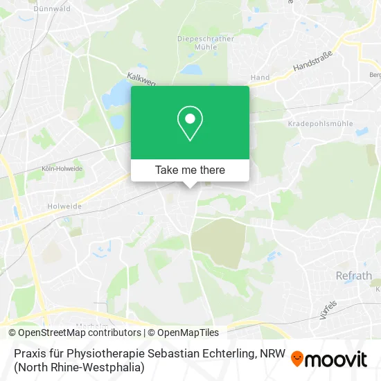 Карта Praxis für Physiotherapie Sebastian Echterling