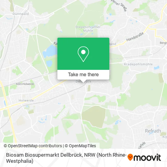 Карта Biosam Biosupermarkt Dellbrück