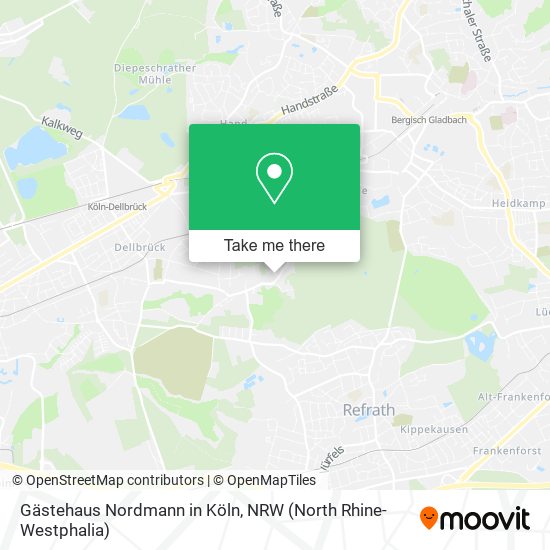 Gästehaus Nordmann in Köln map
