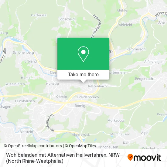 Карта Wohlbefinden mit Alternativen Heilverfahren