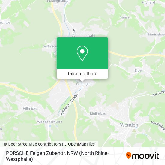 PORSCHE Felgen Zubehör map