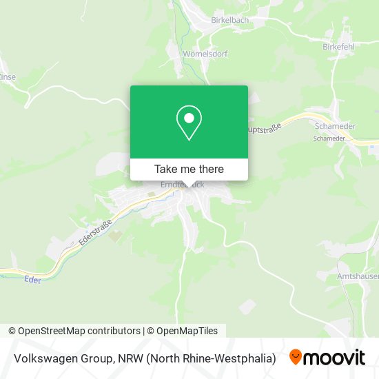 Volkswagen Group map