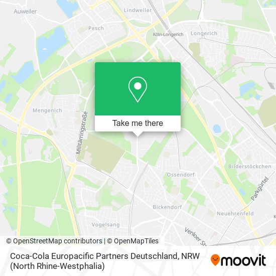 Coca-Cola Europacific Partners Deutschland map