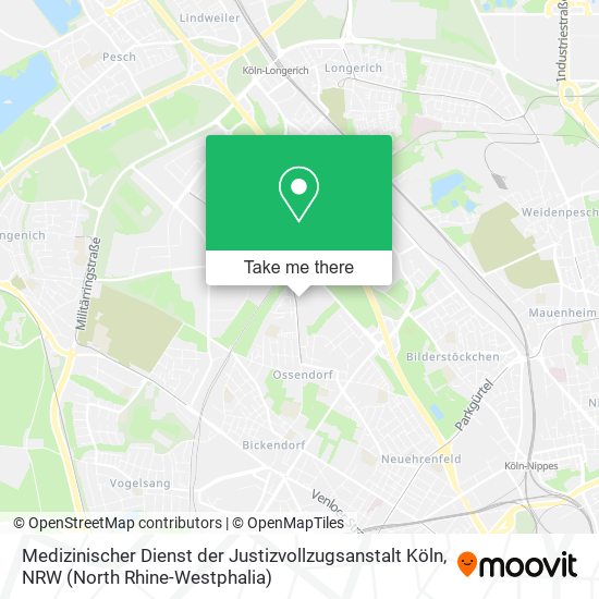 Medizinischer Dienst der Justizvollzugsanstalt Köln map