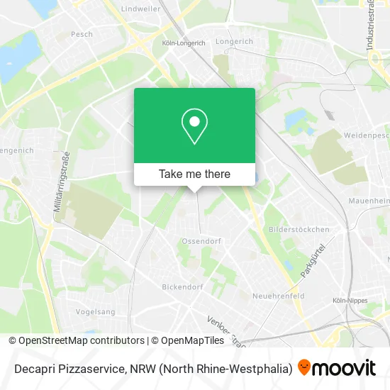 Карта Decapri Pizzaservice