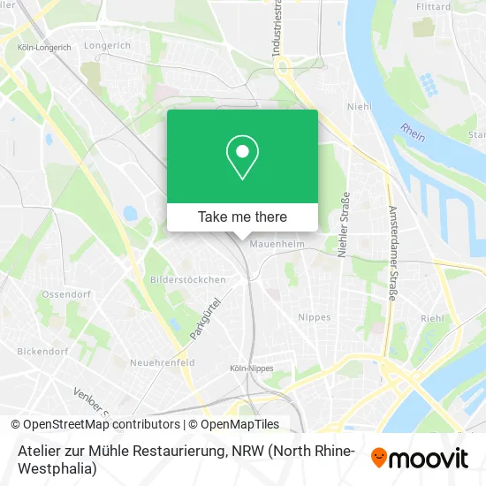 Карта Atelier zur Mühle Restaurierung