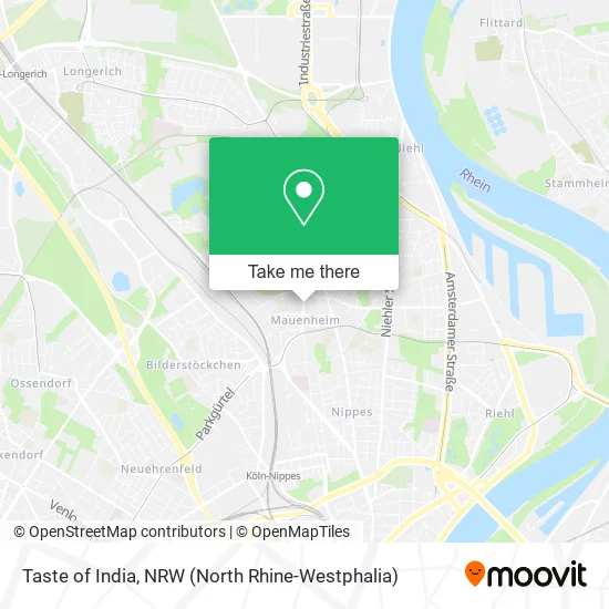 Карта Taste of India