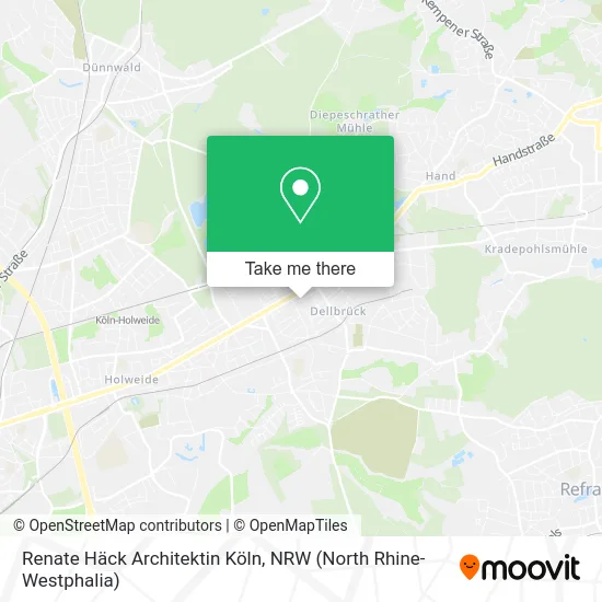 Карта Renate Häck Architektin Köln
