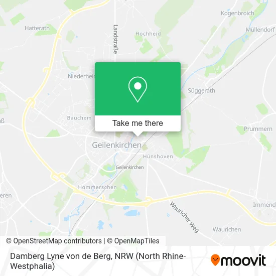 Damberg Lyne von de Berg map