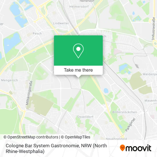 Cologne Bar System Gastronomie map